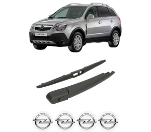 Set brat stergator spate cu lamela pentru OPEL ANTARA A (L07) din 2006-2017, pentru spate, din cauciuc siliconat rezistent, 4 stickere auto OPEL v995