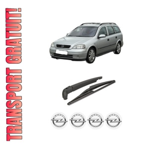 Set brat stergator spate cu lamela pentru OPEL ASTRA G CLASSIC Caravan (F35) din 2007-2009, pentru spate, din cauciuc siliconat rezistent, 4 stickere auto OPEL