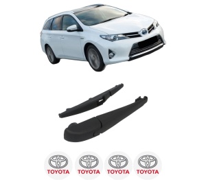 Set brat stergator spate cu lamela pentru TOYOTA AURIS Estate (_E18_) din 2013-2018, pentru spate, din cauciuc siliconat rezistent, 4 stickere auto TOYOTA v270