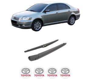 Set brat stergator spate cu lamela pentru TOYOTA AVENSIS (_T25_) din 2003-2008, pentru spate, din cauciuc siliconat rezistent, 4 stickere auto TOYOTA v330