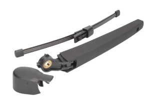 Set brat stergator spate cu lamela pentru Volkswagen UP! (121, 122, BL1, BL2, BL3, 123) din 2011-2023, pentru spate, din cauciuc siliconat rezistent, 4 stickere auto Volkswagen v239