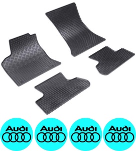 Set covorase Audi Q5 8R SUV 11.2008 - 12.2016 si 4 stickere rotunde Audi accesorii pentru autoturismul tau - masina v4935