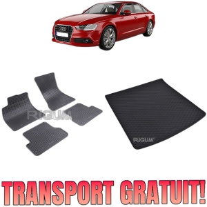 Set Covorase Auto Si Tavita Portbagaj AUDI A6 C7 din 03.2011 - 05.2018, caroserie sedan,