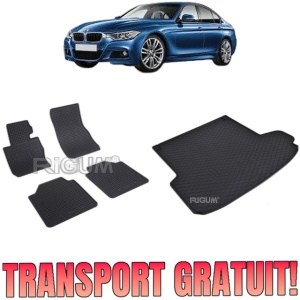 Set Covorase Auto Si Tavita Portbagaj BMW SERIA 3 F34 din 06.2013 - 2021, caroserie gran turismo,
