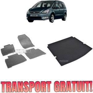 Set Covorase Auto Si Tavita Portbagaj FORD GALAXY III din 09.2015 - 2026, caroserie van, 7 LOCURI, RAND 3 CULCAT