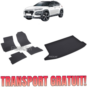 Set Covorase Auto Si Tavita Portbagaj HYUNDAI KONA din 11.2017 - 03.2023, caroserie suv inclusiv facelift, PORTBAGAJ SUPERIOR