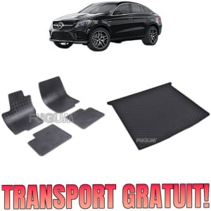 Set Covorase Auto Si Tavita Portbagaj MERCEDES GLE I COUPE din 08.2015 - 10.2019, caroserie coupe c292,