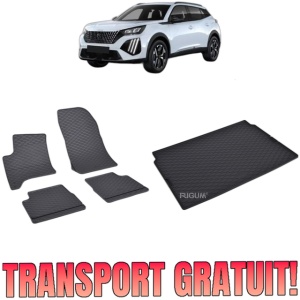 Set Covorase Auto Si Tavita Portbagaj PEUGEOT 2008 II HYBRID FACELIFT din 2023 - 2026, caroserie suv,