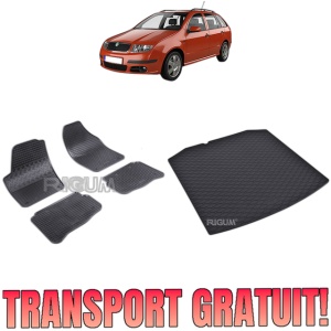 Set Covorase Auto Si Tavita Portbagaj SKODA FABIA I din 2000 - 2007, caroserie combi,