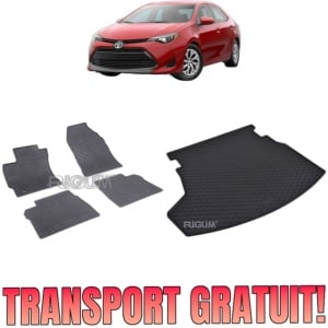 Set Covorase Auto Si Tavita Portbagaj TOYOTA COROLLA XI din 08.2013 - 06.2018, caroserie sedan e160/e170/e180,