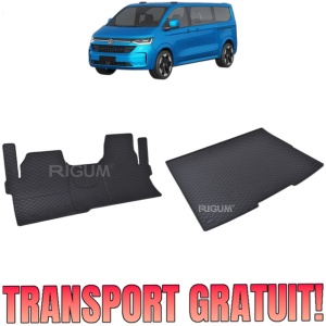 Set Covorase Auto Si Tavita Portbagaj VOLKSWAGEN T7 CARAVELLE din 2025 - 2026, caroserie van, AMPATAMENT L2, 8-9 LOCURI