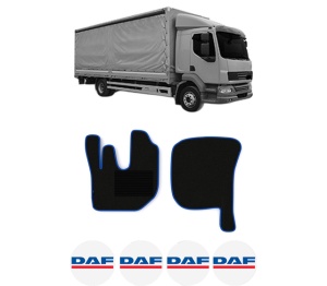 Set covorase Camion Tir DAF LF 55 din 2001-2009, Auto, 4x Stickere auto cu DAF