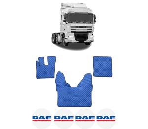 Set covorase Camion Tir DAF XF 105 din 2005-2013, Auto, 4x Stickere auto cu DAF