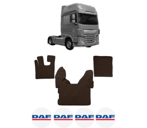 Set covorase Camion Tir DAF XF 106 din 2012-2017, Auto, 4x Stickere auto cu DAF