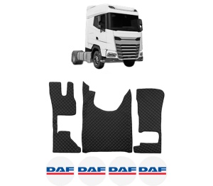 Set covorase Camion Tir DAF XG din 2021, Auto, 4x Stickere auto cu DAF