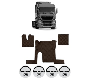 Set covorase Camion Tir MAN TGX I din 2006-2021, Auto, 4x Stickere auto cu MAN