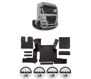 Set covorase Camion Tir MAN TGX II din 2020, Auto, 4x Stickere auto cu MAN