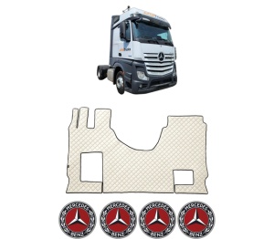 Set covorase Camion Tir MERCEDES-BENZ ACTROS MP4 / MP5 din 2011-2024, Auto, 4x Stickere auto cu MERCEDES-BENZ