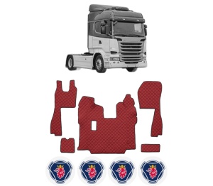 Set covorase Camion Tir SCANIA R I din 2004-2019, Auto, 4x Stickere auto cu SCANIA