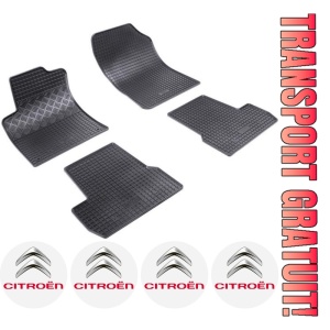 Set covorase Citroen C3 II Hatchback 2009 - 12.2016 si 4 stickere rotunde Citroen