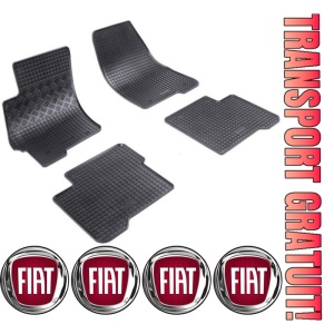Set covorase Fiat Linea Sedan 06.2007 - 11.2018 si 4 stickere rotunde Fiat