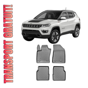 Set covorase JEEP COMPASS II, din 08.2017 - Prezent, covorase tavita, caroserie SUV NU CORESPUNDE PENTRU PHEV, compatibile cu autoturismul JEEP COMPASS II, ARISTAR