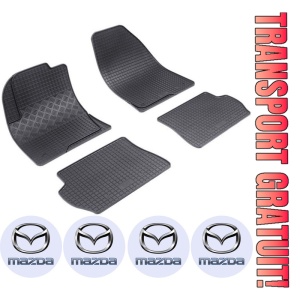 Set covorase Mazda 2 I Hatchback 2002 - 08.2007 si 4 stickere rotunde Mazda