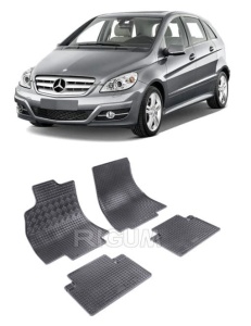 Set covorase Mercedes Clasa B W245 Hatchback 06.2005 - 2011 si 4 stickere rotunde Mercedes accesorii pentru autoturismul tau - masina v4661