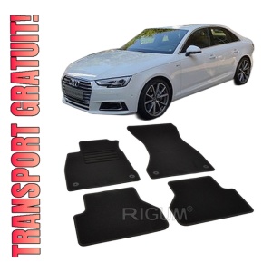 Set covorase mocheta Audi A4 B9 (8W), 2015-prezent, din mocheta, compatibile cu autoturismul Audi A4 B9 (8W)