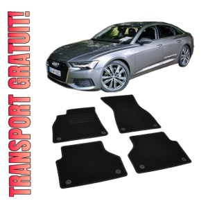 Set covorase mocheta Audi A6 C8 2018-prezent, din mocheta, compatibile cu autoturismul Audi A6 C8