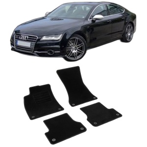 Set covorase mocheta Audi A7 C7 Sportback (4G), 2010-2018, din mocheta, compatibile cu autoturismul Audi A7 C7 Sportback (4G) - Img 2