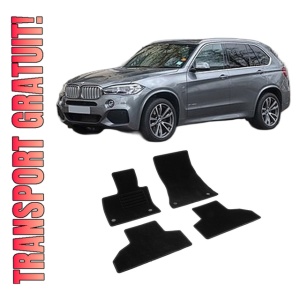 Set covorase mocheta BMW X5 F15, 2013-2018, din mocheta, compatibile cu autoturismul BMW X5 F15