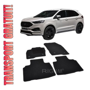 Set covorase mocheta Ford Edge 2, 2016-prezent, din mocheta, compatibile cu autoturismul Ford Edge 2