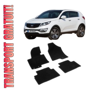 Set covorase mocheta Kia Sportage 3 (SL), 2010-2015, din mocheta, compatibile cu autoturismul Kia Sportage 3 (SL)