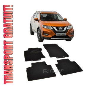Set covorase mocheta Nissan X-Trail 3 (T32) 2014-prezent, din mocheta, compatibile cu autoturismul Nissan X Trail 3 (T32)
