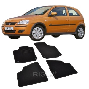 Set covorase mocheta Opel Corsa C 2000-2006, din mocheta, compatibile cu autoturismul Opel Corsa C - Img 2