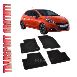 Set covorase mocheta Peugeot 208 (1), 2012-2019, din mocheta, compatibile cu autoturismul Peugeot 208 (1)