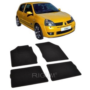 Set covorase mocheta Renault Clio 2, 1997-2005, din mocheta, compatibile cu autoturismul Renault Clio 2 - Img 2