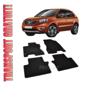 Set covorase mocheta Renault Koleos 1, 2008-2015, din mocheta, compatibile cu autoturismul Renault Koleos 1