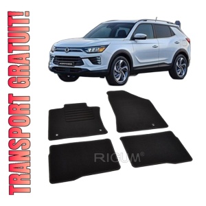 Set covorase mocheta Ssangyong Korando 4 (C300), 2019-prezent, din mocheta, compatibile cu autoturismul Ssangyong Korando 4 (C300)