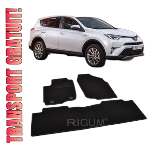Set covorase mocheta Toyota RAV4 (4) XA40, 2013-2018, din mocheta, compatibile cu autoturismul Toyota RAV4 (4) XA40