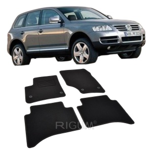 Set covorase mocheta VW Touareg 1 (7L) 2002-2010, din mocheta, compatibile cu autoturismul VW Touareg 1 (7L) - Img 2