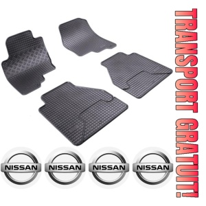 Set covorase Nissan Navara Pick-Up 2005 - 2010 si 4 stickere rotunde Nissan