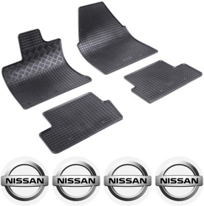 Set covorase Nissan Qashqai SUV 02.2007 - 01.2014 si 4 stickere rotunde Nissan accesorii pentru autoturismul tau - masina v4579