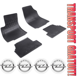Set covorase Opel Mokka SUV 09.2012 - 06.2019 si 4 stickere rotunde Opel