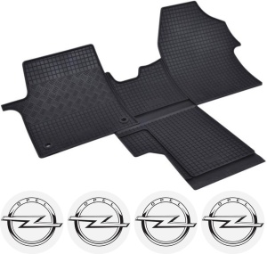 Set covorase Opel Vivaro C Van 03.2019 - prezent si 4 stickere rotunde Opel accesorii pentru autoturismul tau - masina v4539
