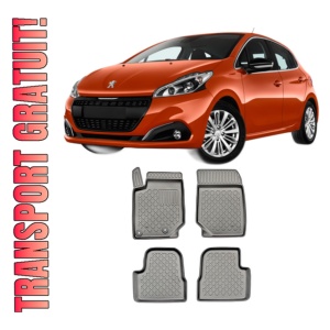 Set covorase PEUGEOT 208 II din 06.2019 - Prezent, covorase tavita, caroserie HATCHBACK, inclusiv FACELIFT, NU CORESPUNDE PENTRU ELECTRIC, HYBRID si MHEV, compatibile cu autoturismul PEUGEOT 208 II, ARISTAR