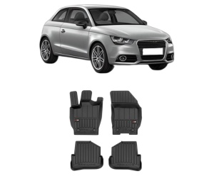 Set covorase presuri AUDI A1 (8X1, 8XK) din 2010-2018, auto, din cauciuc thermoplastic, AUDI - Img 2