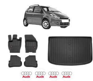 Set Covorase Presuri Auto Si Tavita Portbagaj AUDI A1 din 2010-2014 AUDI - Img 2