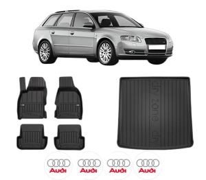 Set Covorase Presuri Auto Si Tavita Portbagaj AUDI A4 B7 Avant (8ED) din 2004-2008 AUDI - Img 2